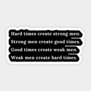 Hard Times. Sticker